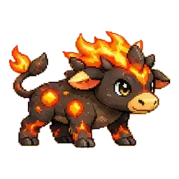Cindercalf - Fire-type Soltokemon