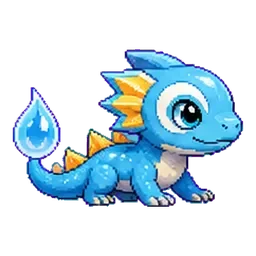 Dewmander - Water-type Soltokemon
